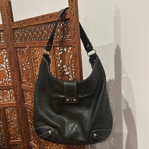 Vintage leather Michael Kors handbag - Picture 2 of 3